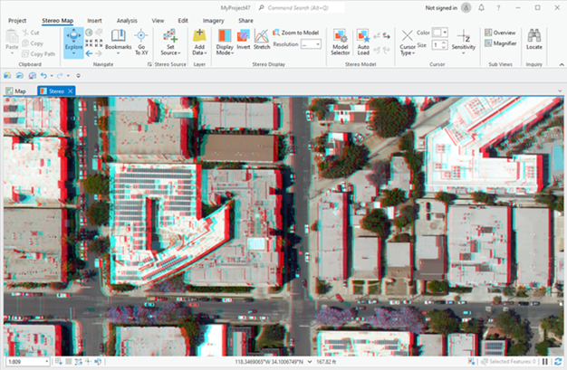 Stereo Map tab Stereo Map tab