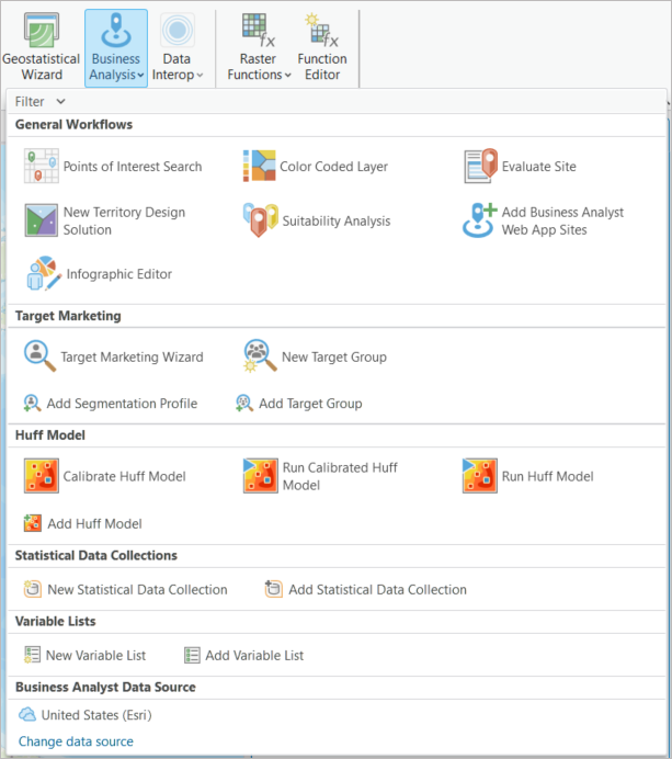 Business Analyst gallery tools Business Analyst gallery tools